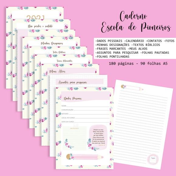 Miolo Caderno Escola de Pioneiros Jw (não É Por Correio)
