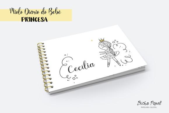 Miolo Digital Diário do Bebê Princesa - A5