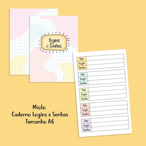 Miolo Caderno Logins e Senhas