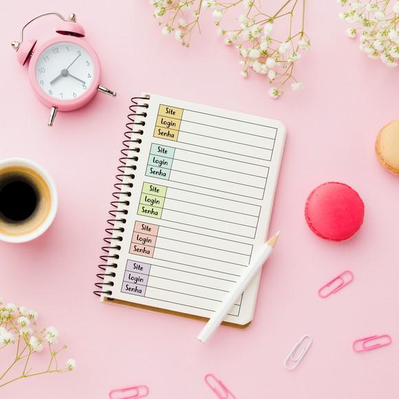 Miolo Caderno Logins e Senhas