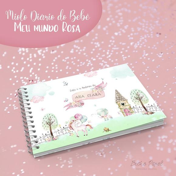 Miolo Digital Diário Meu Mundo Rosa- A5
