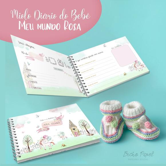 Miolo Digital Diário Meu Mundo Rosa- A5