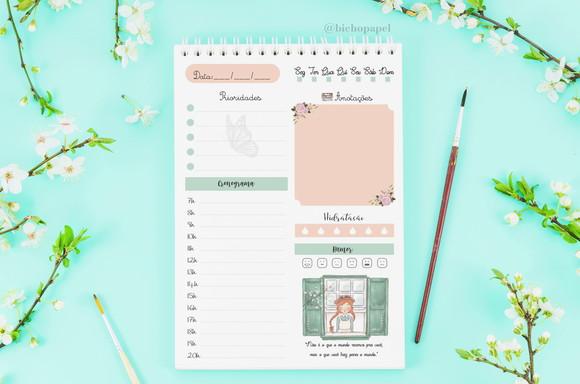 Miolo Digital Planner Diário Anne de Green Gables