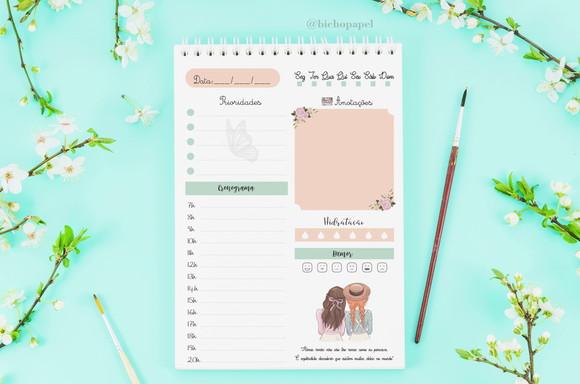 Miolo Digital Planner Diário Anne de Green Gables