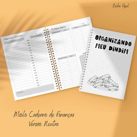 Miolo Planner Financeiro (versão Neutra / Masculina)