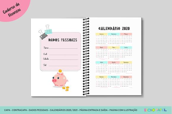 Miolo Planner Financeiro Permanente (calendário Atualizado)