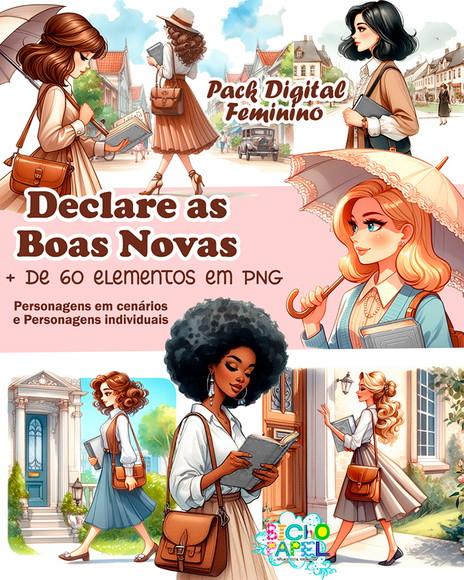 Pack de Imagens Declare as Boas Novas + de 60 Ilustrações