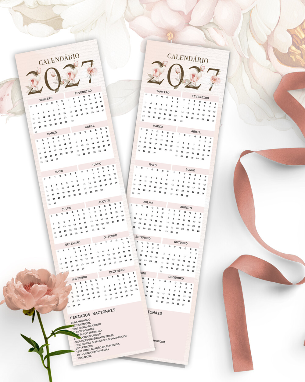 Arquivo Kit Calendários 2027 de Mesa A5 A6 Refúgio