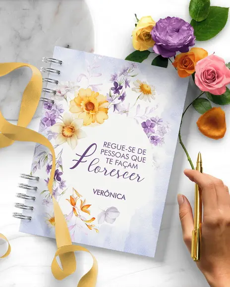 Agenda Permanente 1 Dia Por Página com Horários Encanto