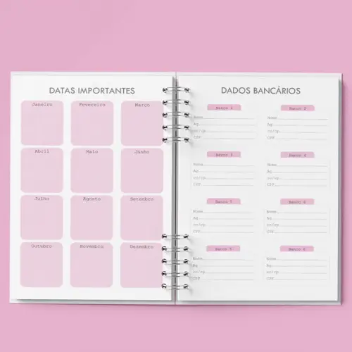 Arquivo Agenda Agendamento Semanal 2026 Rosa