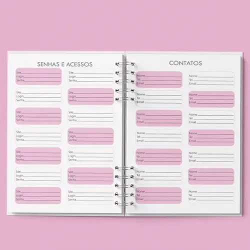 Arquivo Agenda Agendamento Semanal 2026 Rosa