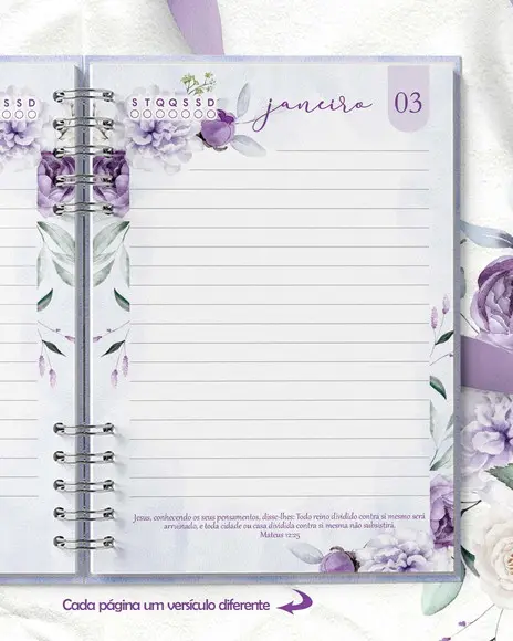 Arquivo Agenda Permanente 1dpp com Versículos Violeta