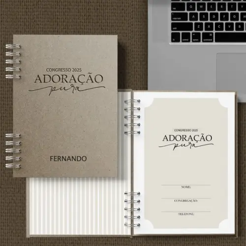 Arquivo Caderno Congresso 2025 Adoração Pura com Tema Mascul