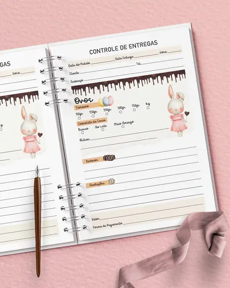 Arquivo Caderno de Pedidos de Páscoa - Nâo É Por Correio