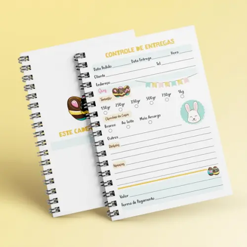 Arquivo Caderno de Pedidos de Páscoa - Nâo É Por Correio