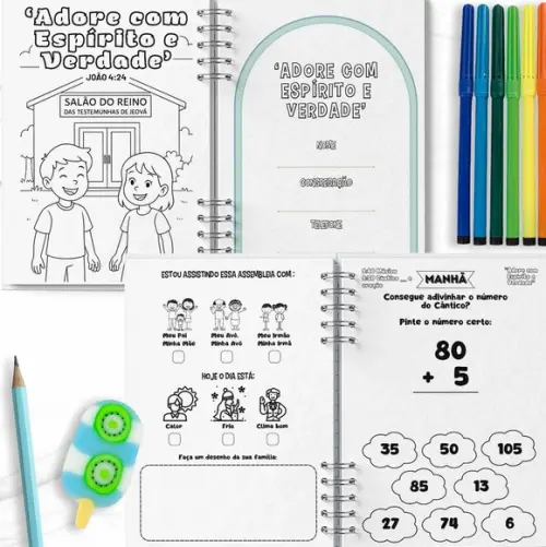 Arquivo Caderno Infantil Assembleias 2025 Adore com Espírito