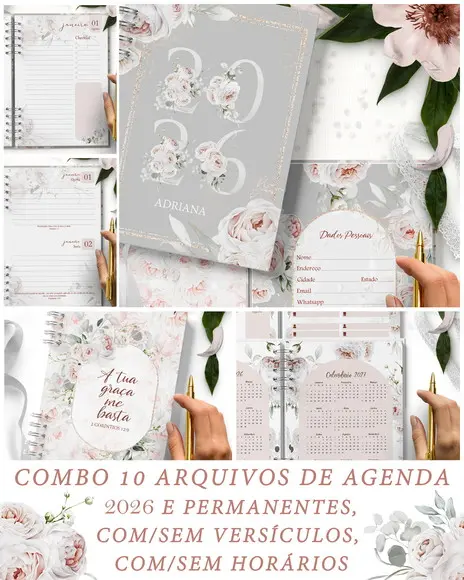 Arquivo Combo 10 Agendas 2026 e Permanente Coleção Believe