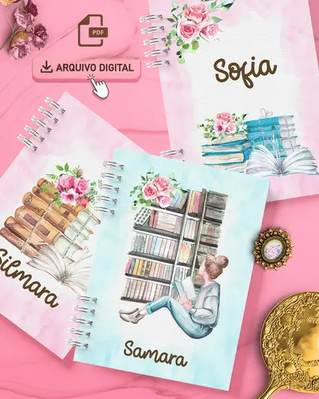 Arquivo Combo 15 Capas Femininas e Miolo Pautado (digital)