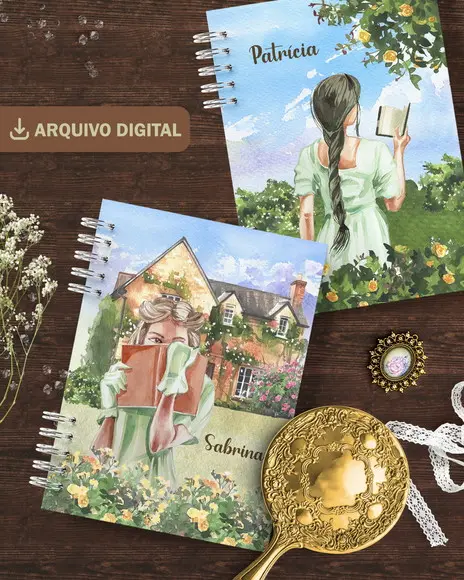 Arquivo Combo 16 Capas Coleção Jane Austen + Miolo Pautado