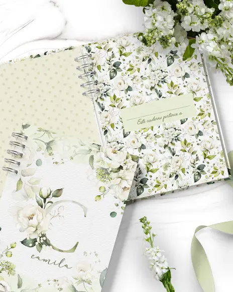Arquivo Combo 26 Capas Alfabeto a a Z Miolo Caderno Decorado