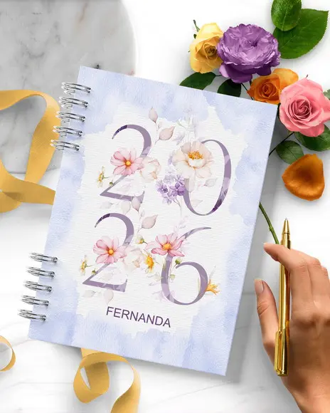 Arquivo Combo 6 Agendas 2027 e Permanente Floral Encanto