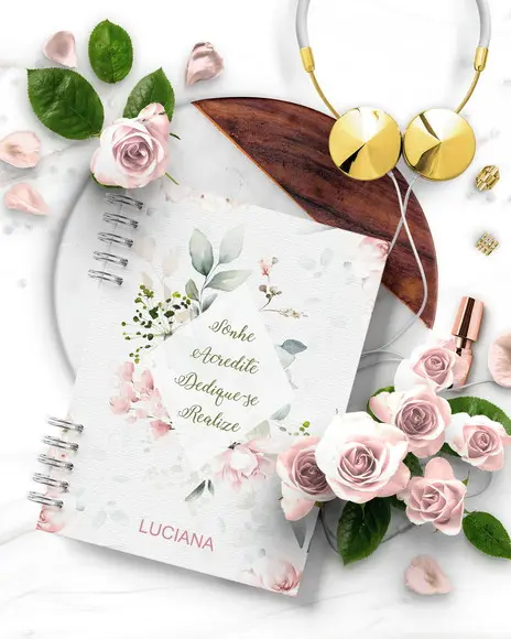 Arquivo Combo 8 Agendas Floral Rosa 2026 e Permanente