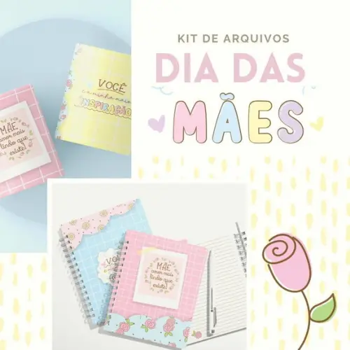 Arquivo Combo Cadernos Álbum Caneca Dia das Mães