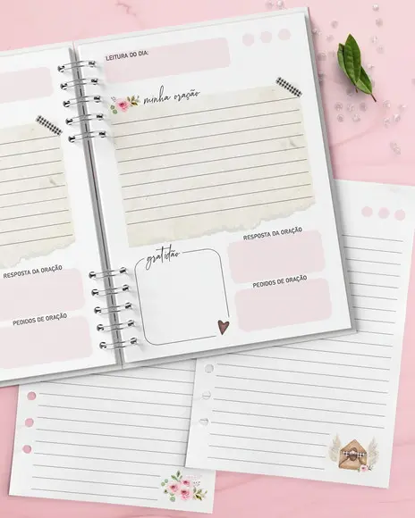 Arquivo Combo Fé com 19 Capas + Miolo Caderno Oração