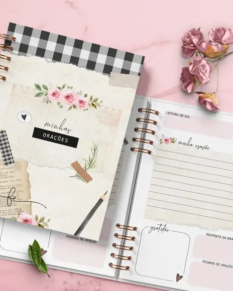Arquivo Combo Fé com 19 Capas + Miolo Caderno Oração