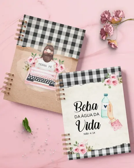 Arquivo Combo Fé com 19 Capas + Miolo Caderno Oração