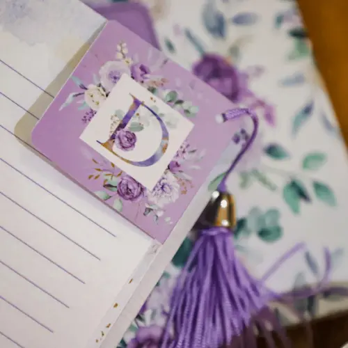 Arquivo Digital 26 Marca Páginas Alfabeto Coleção Violeta
