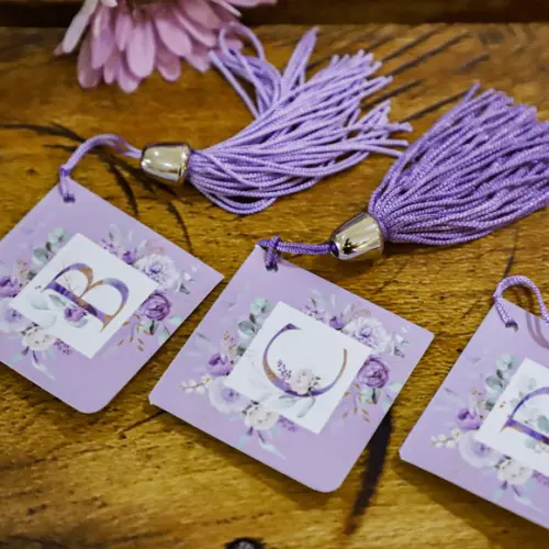 Arquivo Digital 26 Marca Páginas Alfabeto Coleção Violeta