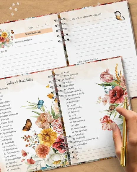 Arquivo Digital Caderno as Qualidades de Jeová Feminino