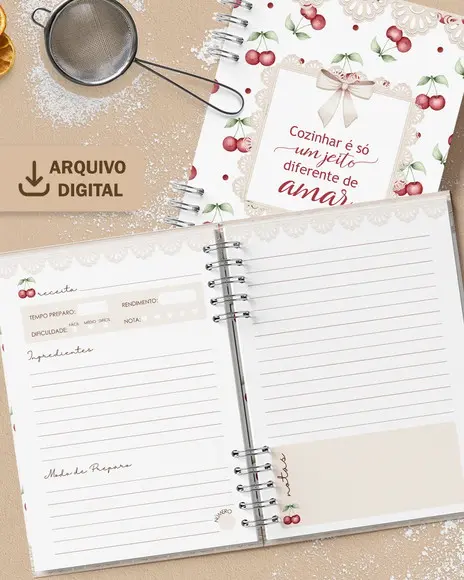 Arquivo Digital Caderno de Receitas Doce Amor
