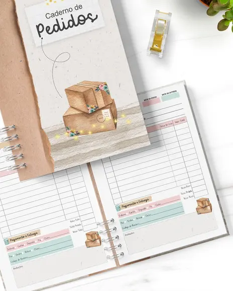 Arquivo Digital Kit Caderno De Pedidos - Nâo É Por Correio