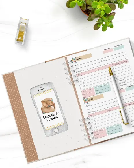 Arquivo Digital Kit Caderno De Pedidos - Nâo É Por Correio