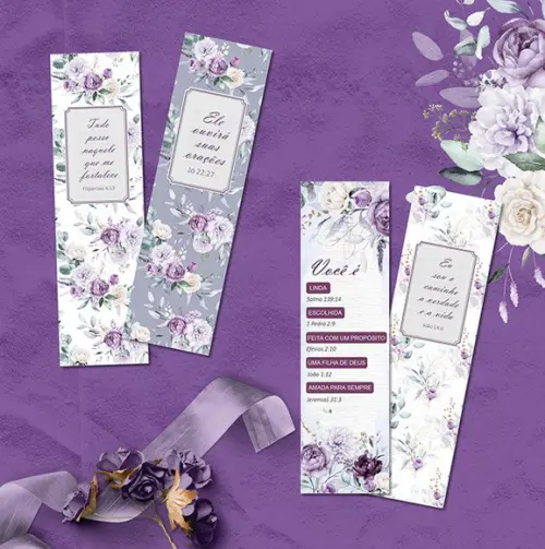 Arquivo Digital Marca Páginas Coleção Violeta