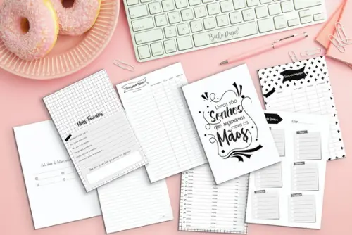 Arquivo Digital Planner Literário Diário de Leitura