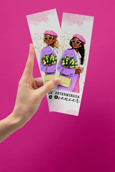 Arquivo Kit 20 Marca Páginas Coleção Fashion Girl
