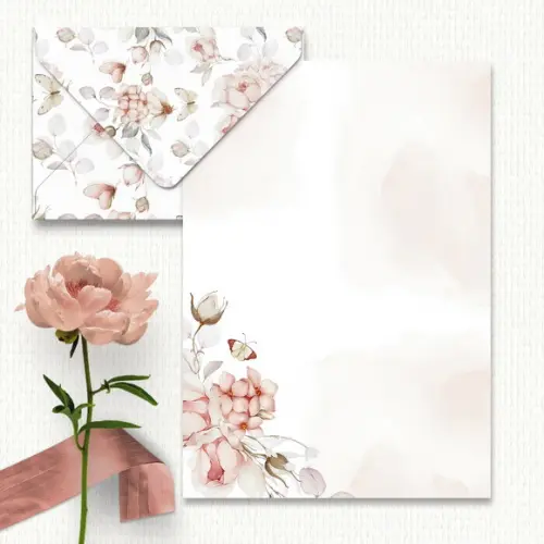 Arquivo Kit 3 Envelopes e 2 Papéis de Carta Coleção Refúgio
