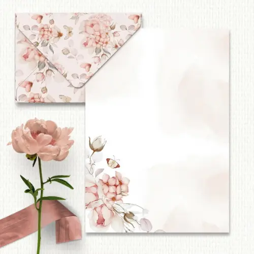 Arquivo Kit 3 Envelopes e 2 Papéis de Carta Coleção Refúgio