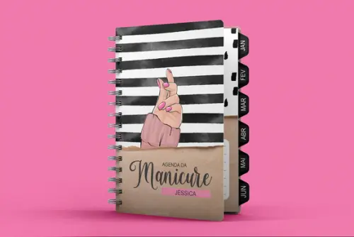 Arquivo Kit Agenda Permanente Manicure e Controle de Pacotes