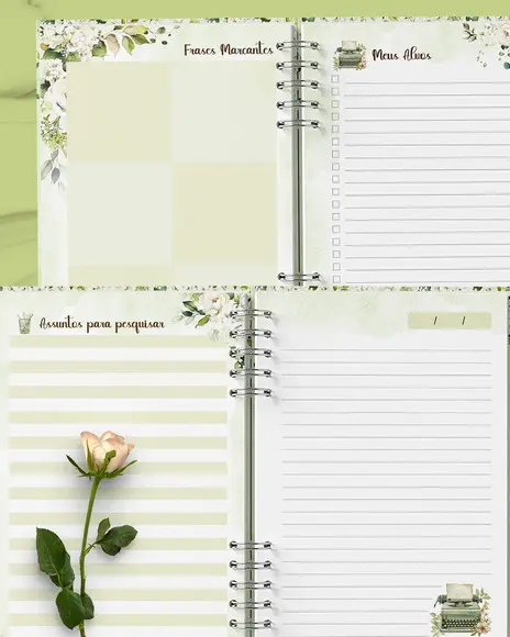 Arquivo Kit Caderno Escola de Pioneiros Jw Feminino
