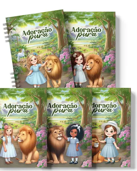 Arquivo Kit Caderno Infantil Congresso Adoração Pura