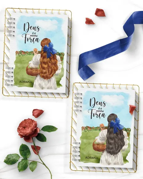 Arquivo Kit Cadernos Coleção Cottage + Miolo Decorado