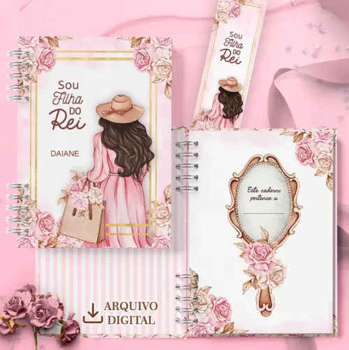 Arquivo Kit Cadernos e Marca Páginas Coleção Mulher Virtuosa