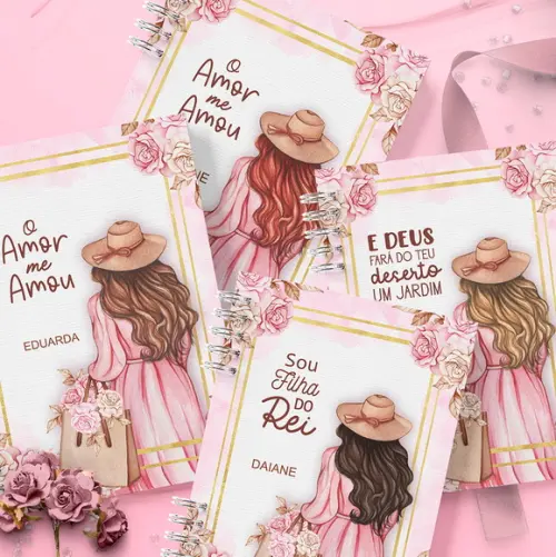 Arquivo Kit Cadernos e Marca Páginas Coleção Mulher Virtuosa