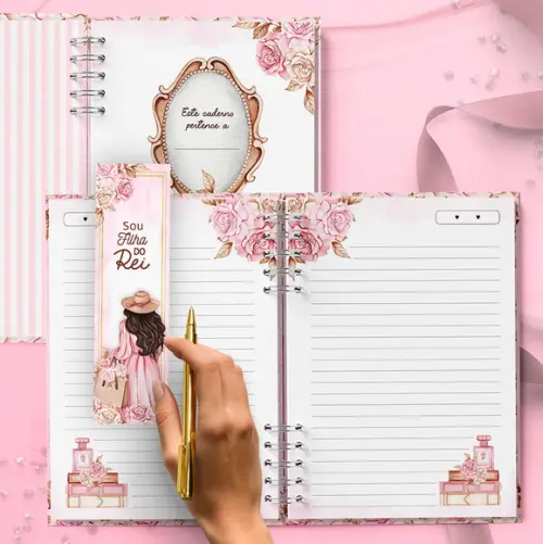 Arquivo Kit Cadernos e Marca Páginas Coleção Mulher Virtuosa