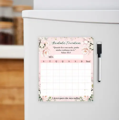 Arquivo Kit Calendário Permanente de Geladeira Pioneiros
