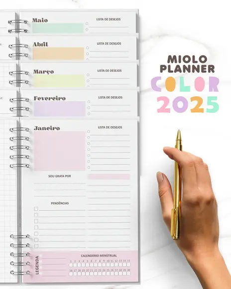Arquivo Miolo Planner 2025 Color